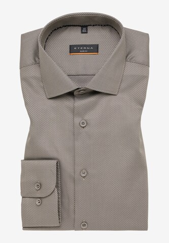 ETERNA Slim fit Button Up Shirt in Grey