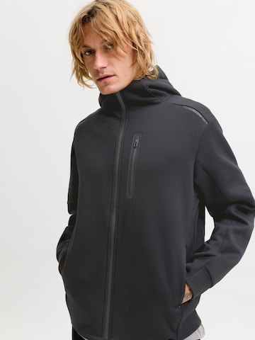JACK & JONES - Sudadera con cremallera 'JCOFusion' en negro