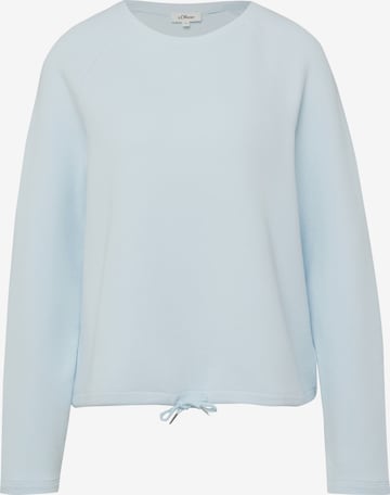Sweat-shirt s.Oliver en bleu : devant