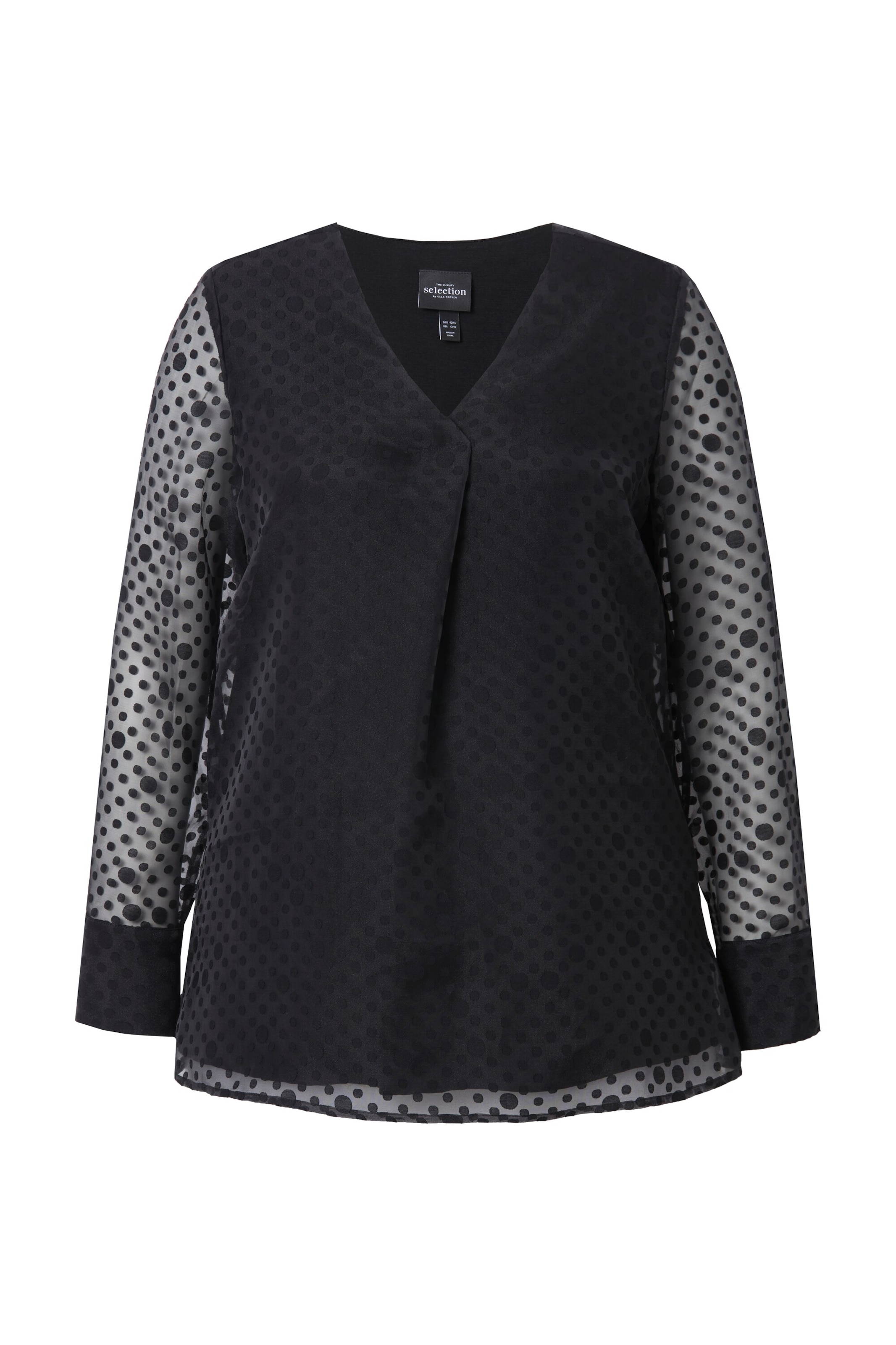 Ulla Popken Halenka – černá: přední strana