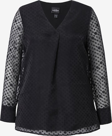 juoda Ulla Popken Palaidinė: priekis