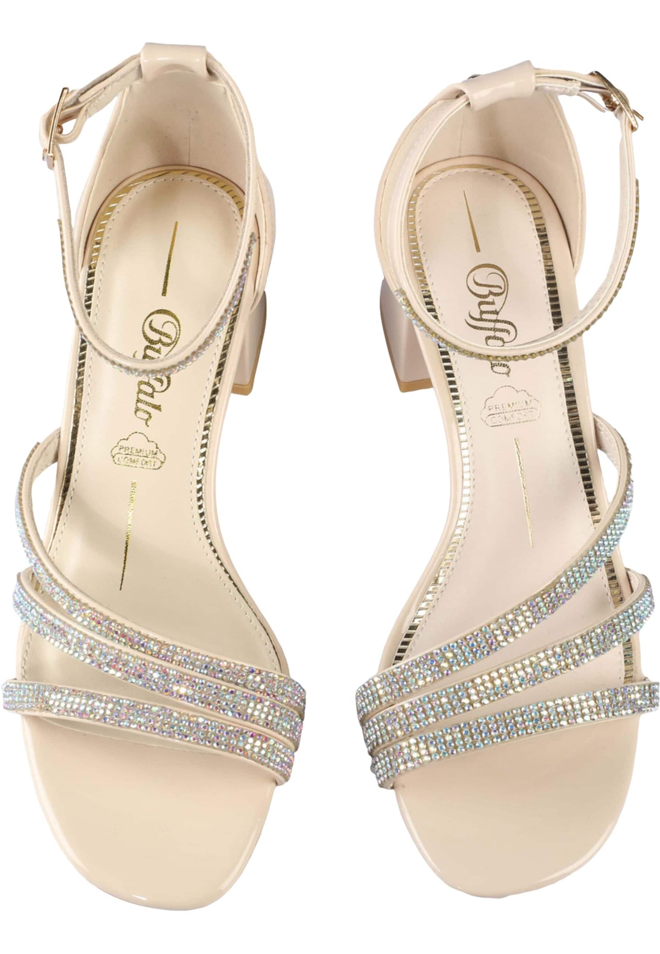 BUFFALO Strap Sandals in Beige