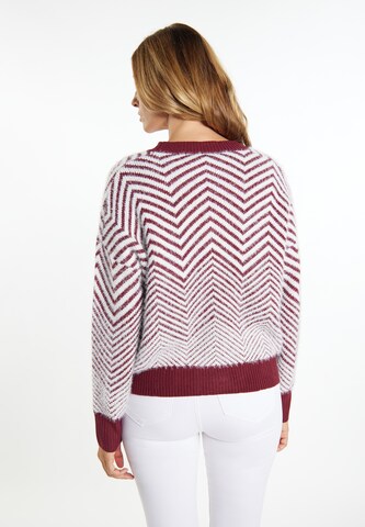 usha WHITE LABEL Knit Cardigan 'Pryam' in Red