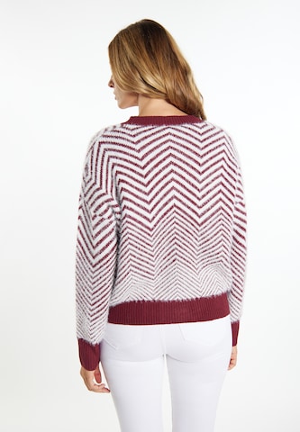 Cardigan 'Pryam' usha WHITE LABEL en rouge