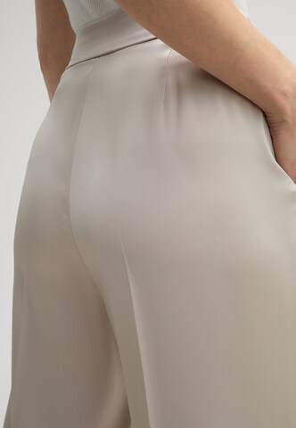 JOOP! Wide Leg Bundfaltenhose in Beige