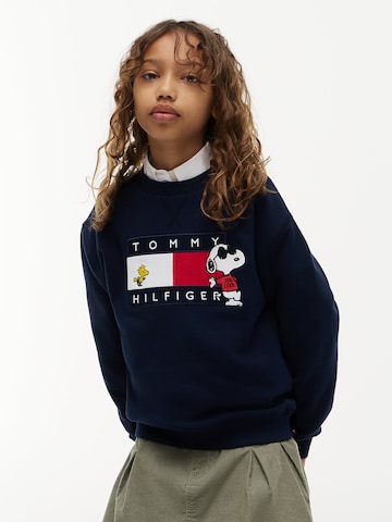 Felpa 'Peanuts' di TOMMY HILFIGER in blu: frontale