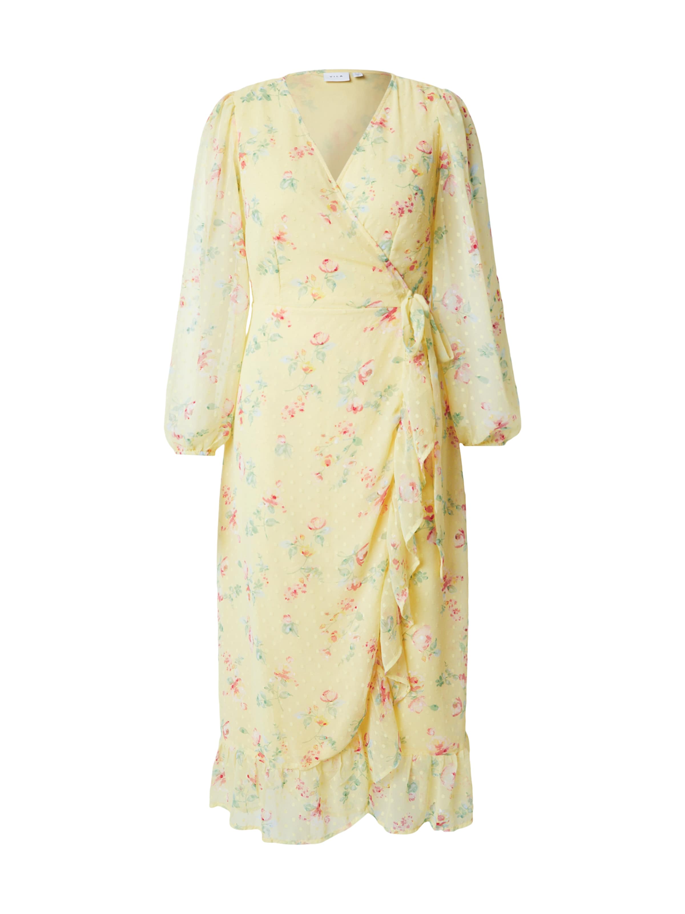 VILA Šaty 'VIEDEE' – žlutá: přední strana