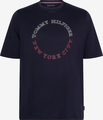 T-Shirt Tommy Hilfiger Big & Tall en bleu : devant