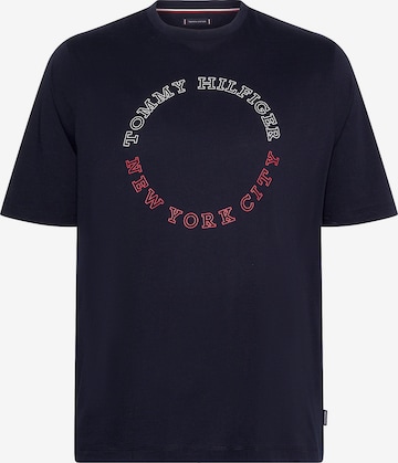 T-Shirt Tommy Hilfiger Big & Tall en bleu : devant