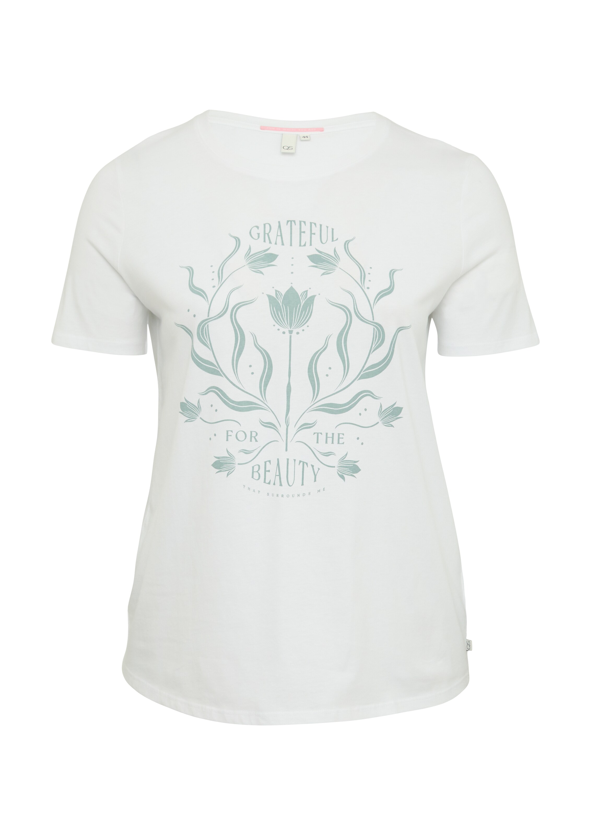 QS T-Shirt in Weiß: Vorderseite