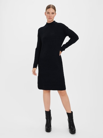 VERO MODA Knitted dress 'Lulu' in Black: front