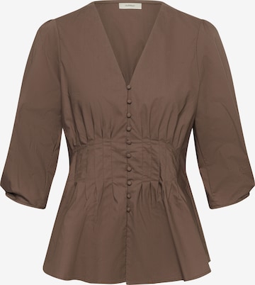 InWear - Blusa 'HAZE' en marrón: frente