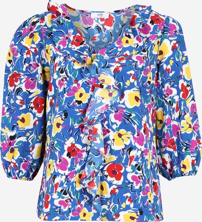 Wallis Petite Bluse in royalblau / gelb / dunkellila / rot / weiß, Produktansicht