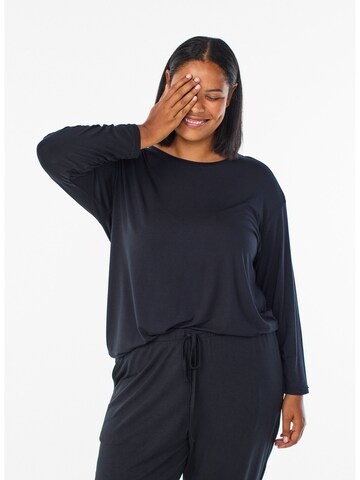 melns Zizzi Pidžamas krekls 'Hildur'