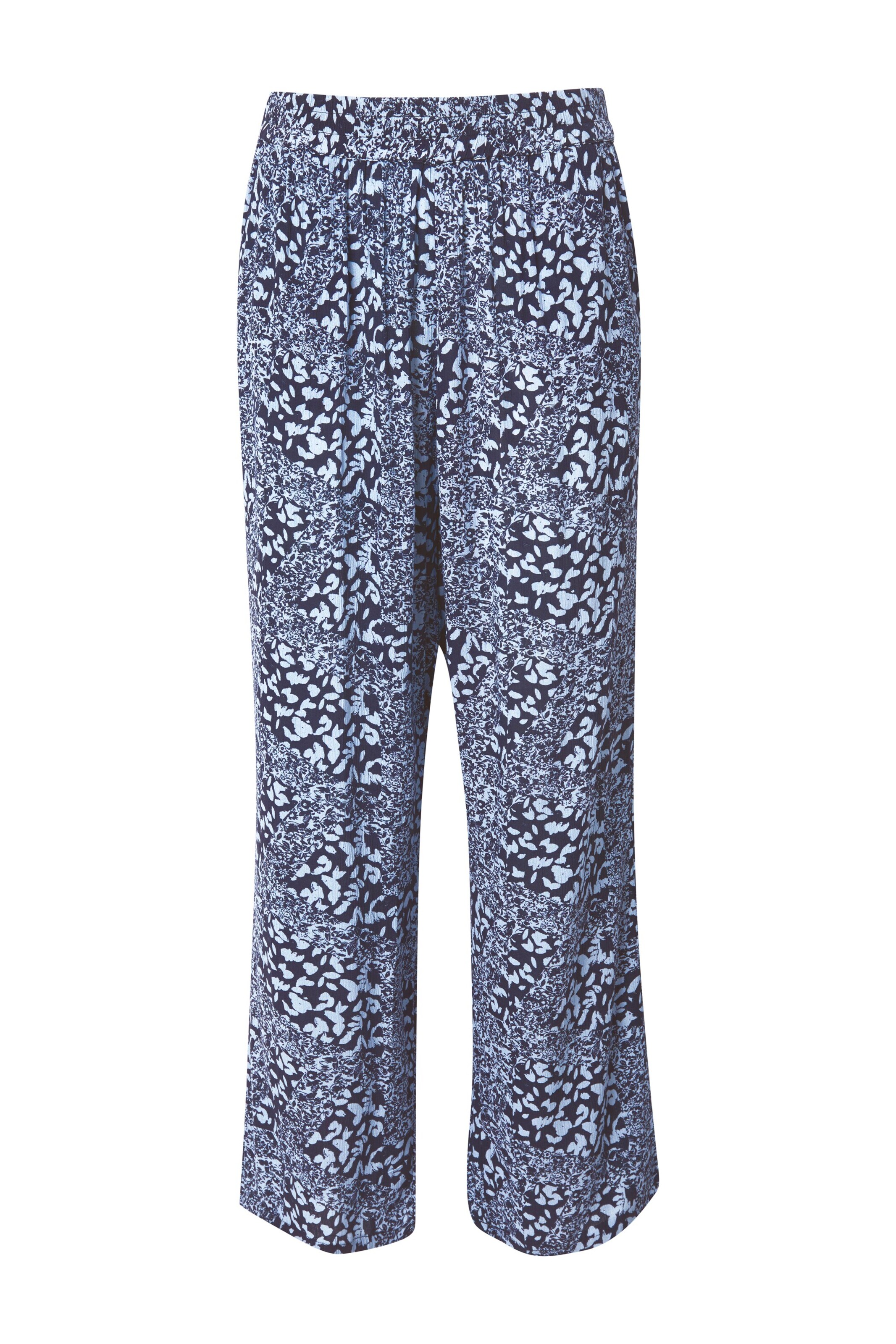 Ulla Popken Regular Broek in Blauw: voorkant