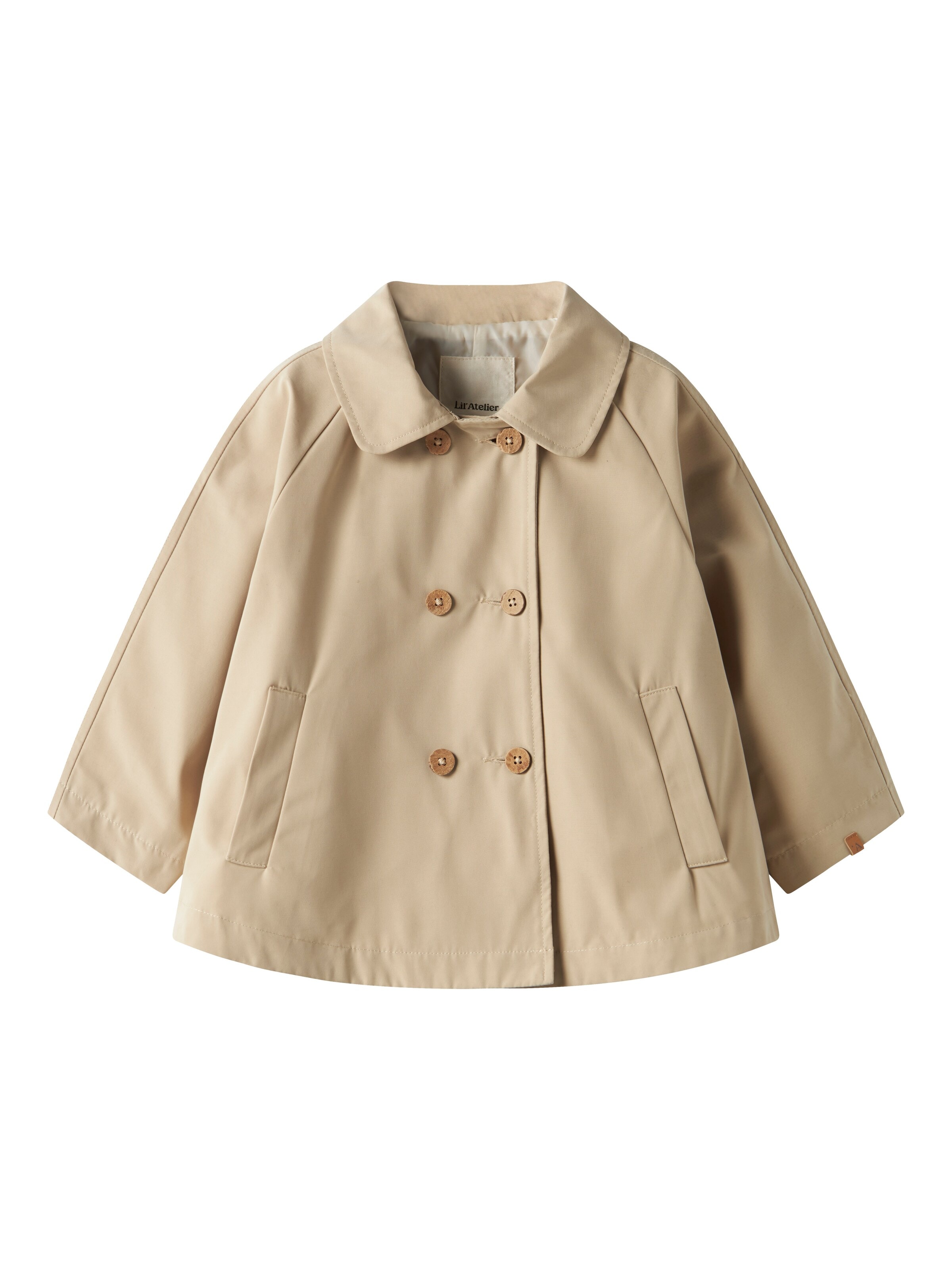 Lil'Atelier Between-Season Jacket 'NMFLAMADELIN' in Beige: front