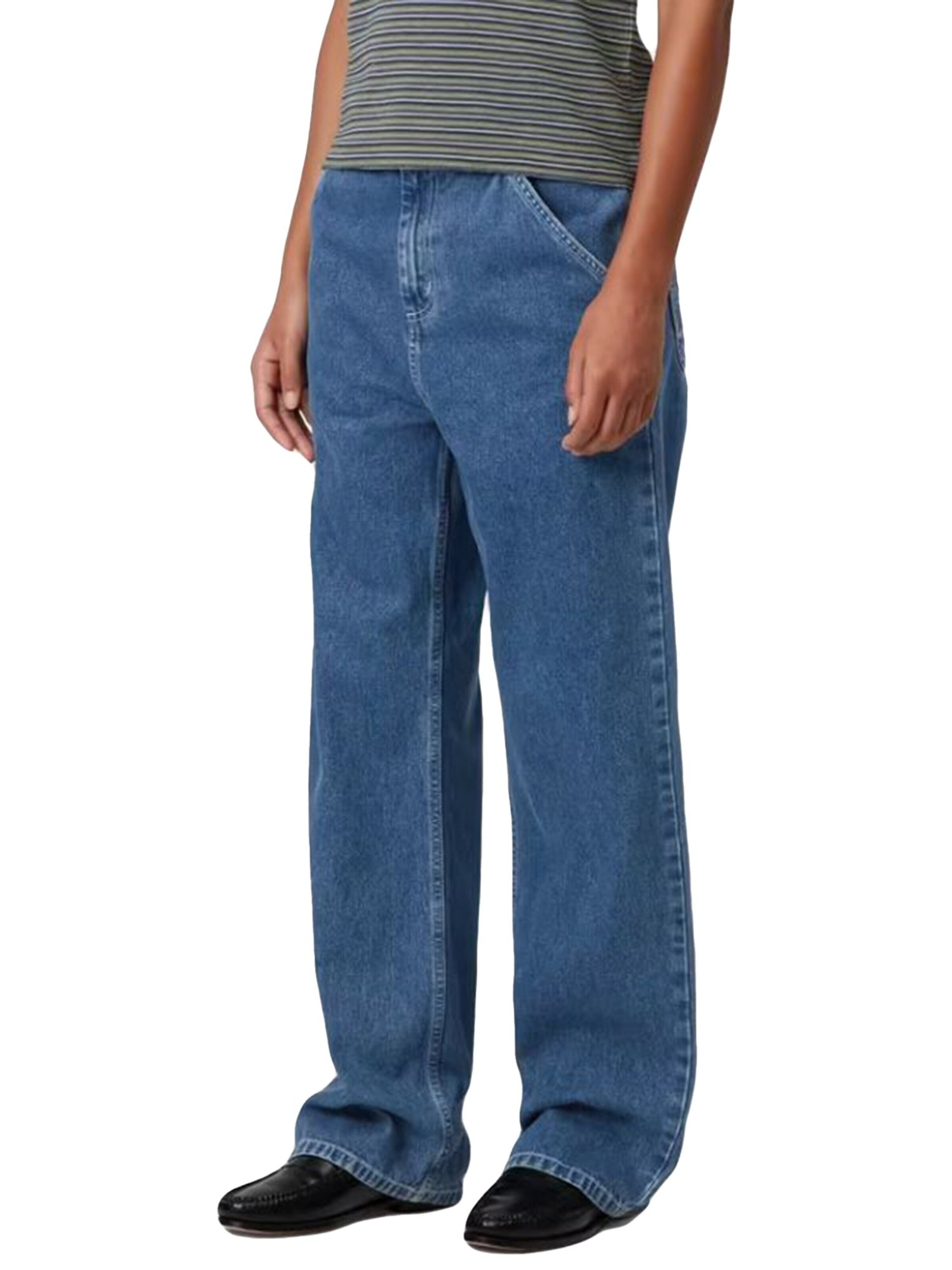 Carhartt WIP Luźne Jeansy 'W' SIMPLE PANT BLUE' w kolorze niebieski: przód