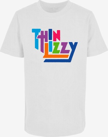 Merchcode Shirt 'Thin Lizzy' in Wit: voorkant