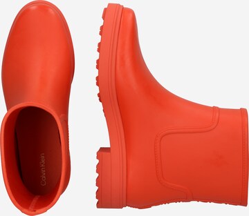 Calvin Klein Rubber Boots in Orange