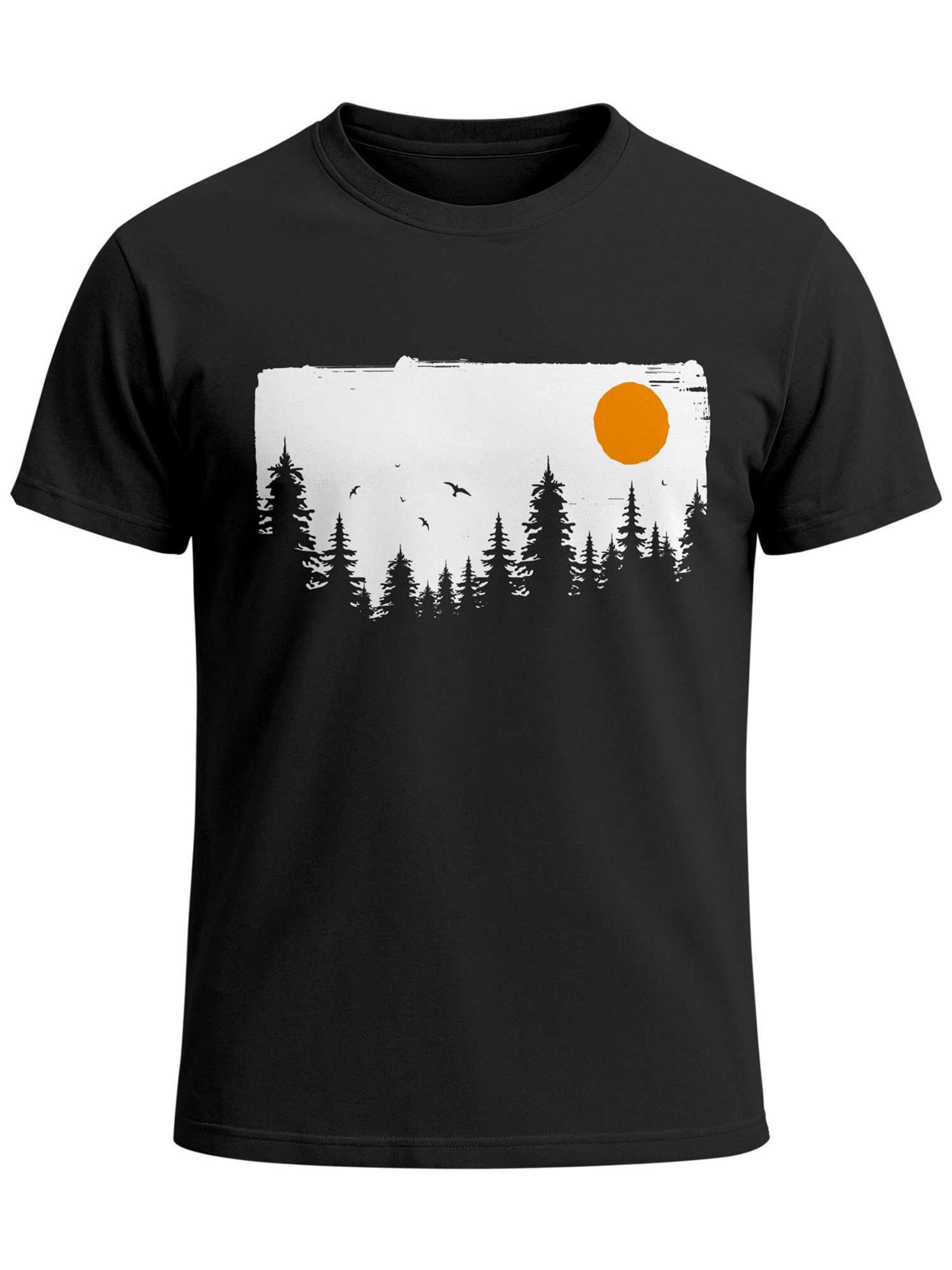 Neverless Shirt 'Forest' in Black: front