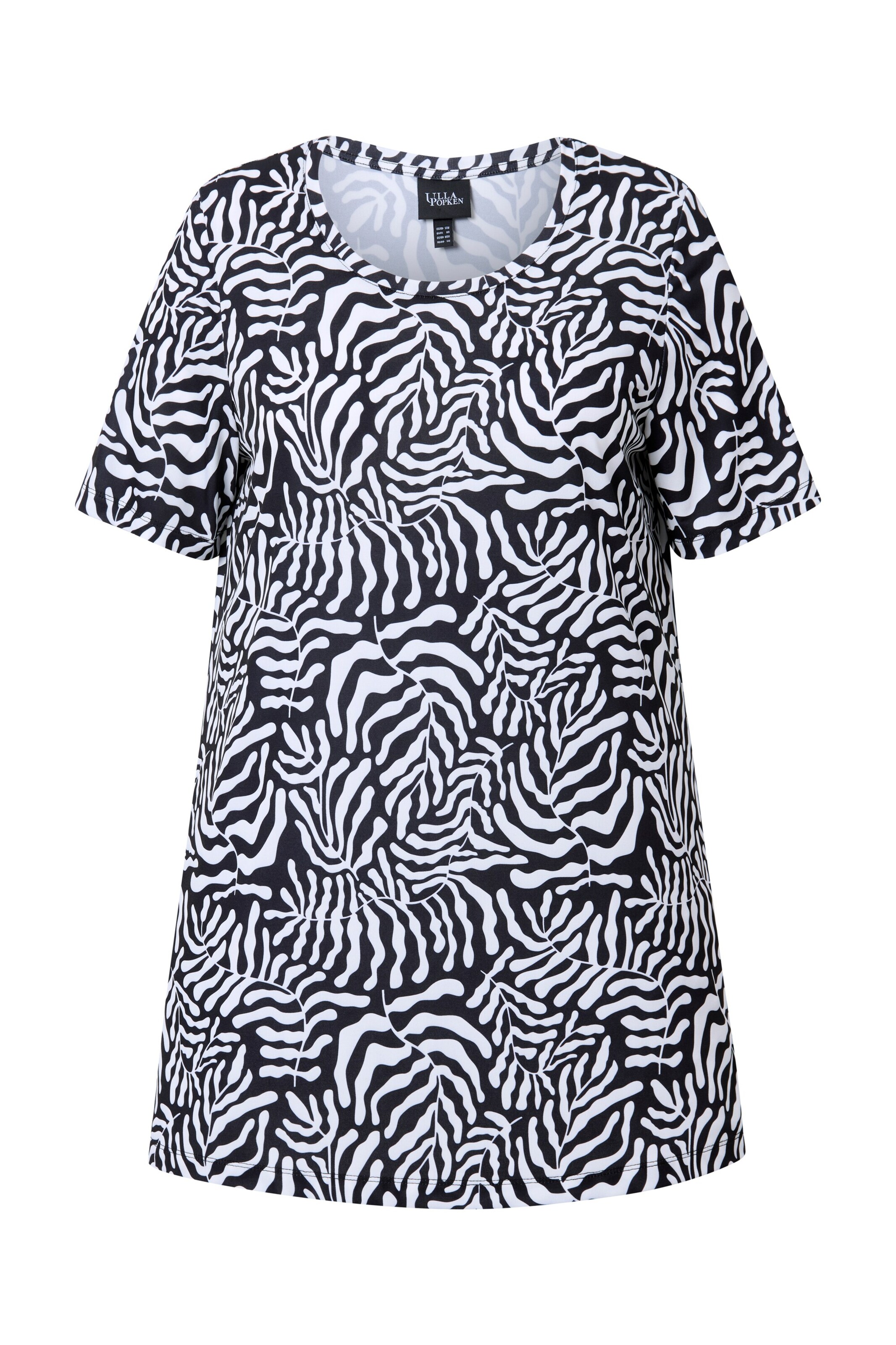 Ulla Popken Shirt in Zwart: voorkant