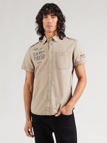 CAMP DAVID - Ajuste regular Camisa en gris