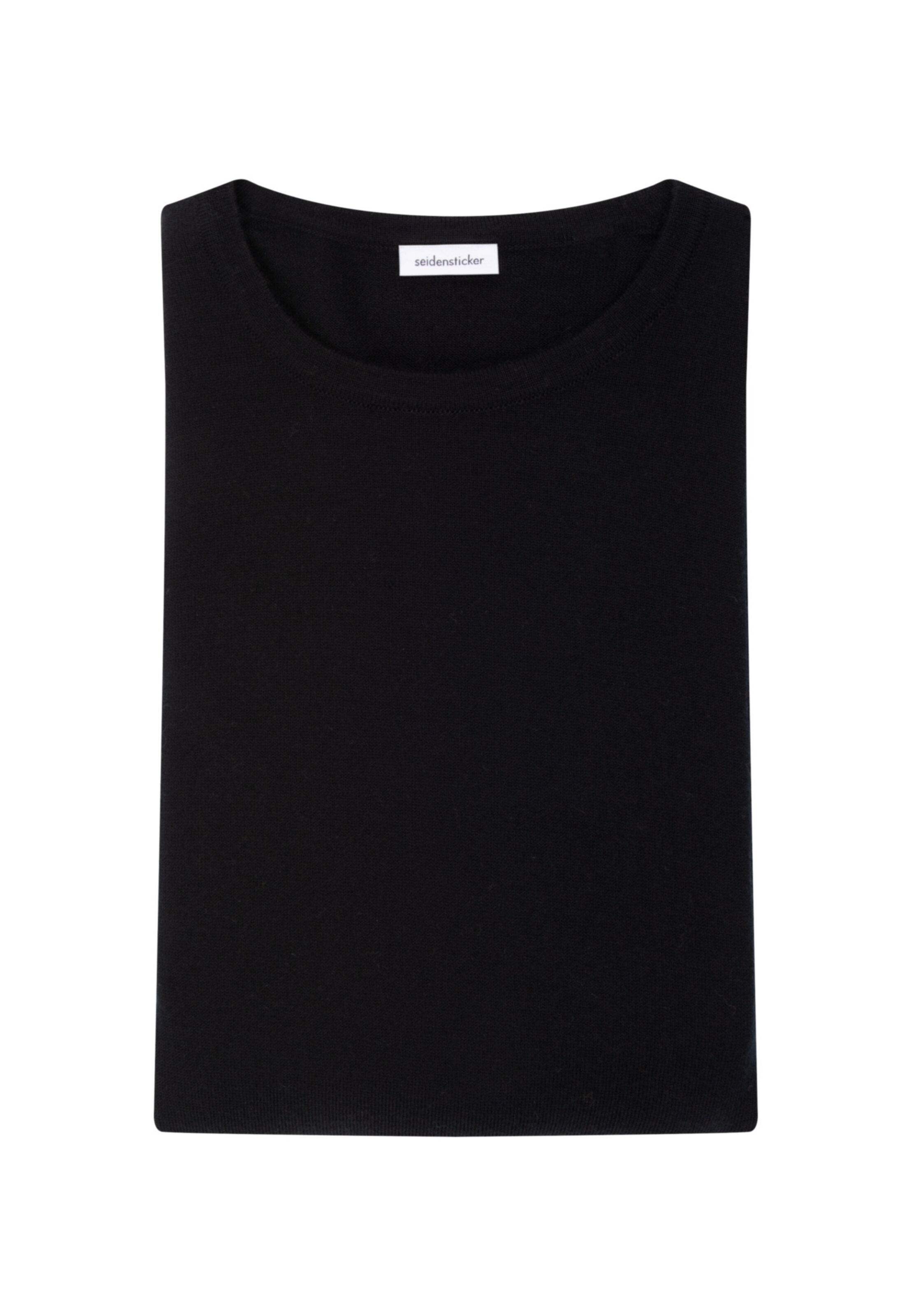 Pull-over 'Schwarze Rose' SEIDENSTICKER en noir