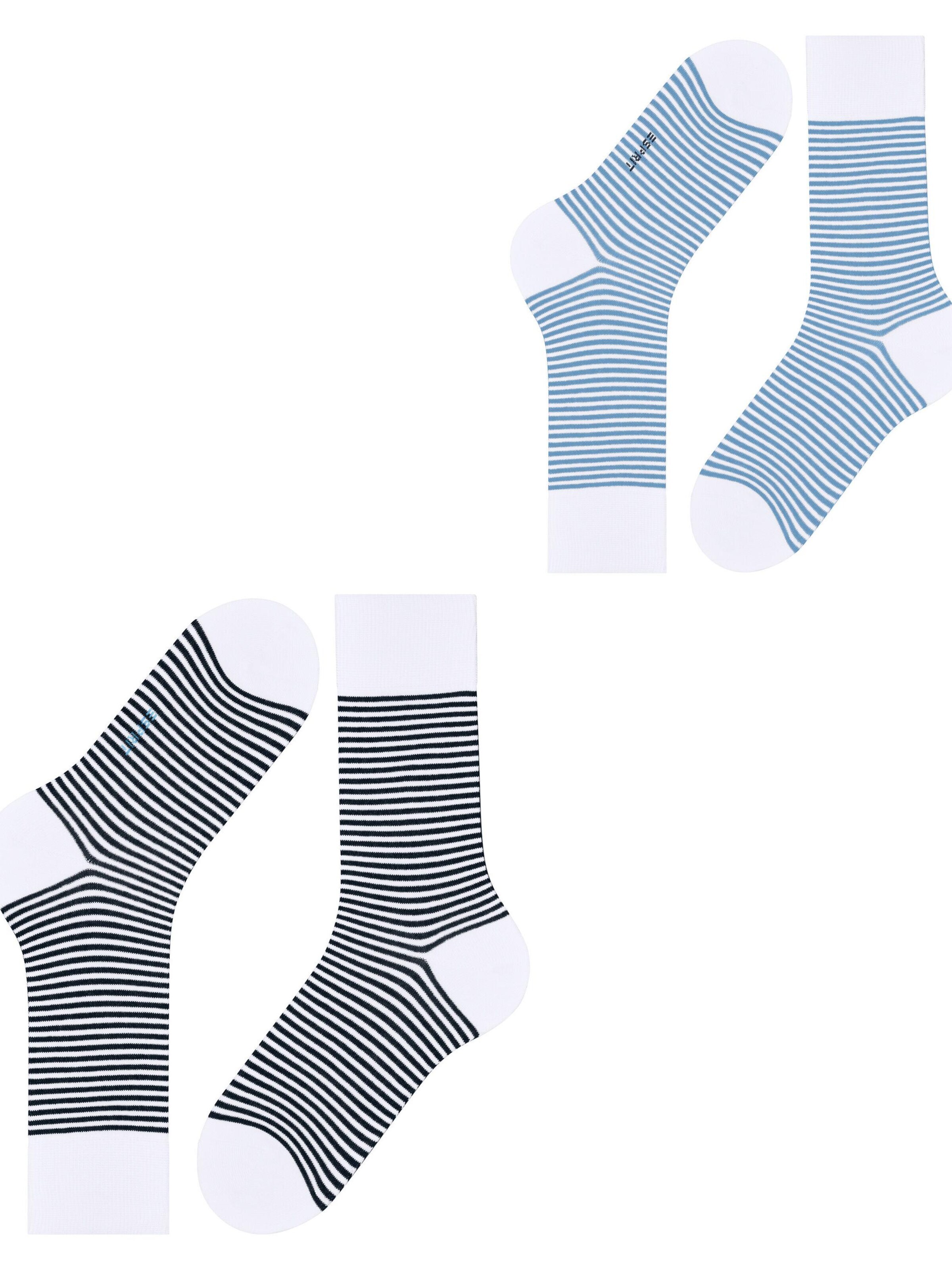 ESPRIT Socks 'Fine Line 2-Pack' in Mixed colors