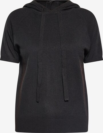 Pull-over usha BLUE LABEL en noir : devant