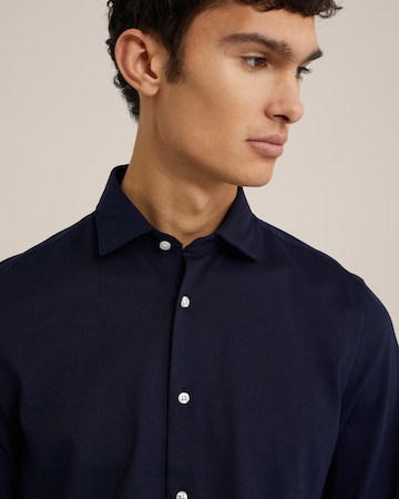 WE Fashion Slim fit Skjorta i blå