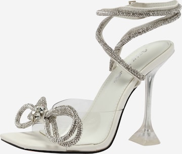 Public Desire Sandal in White: front