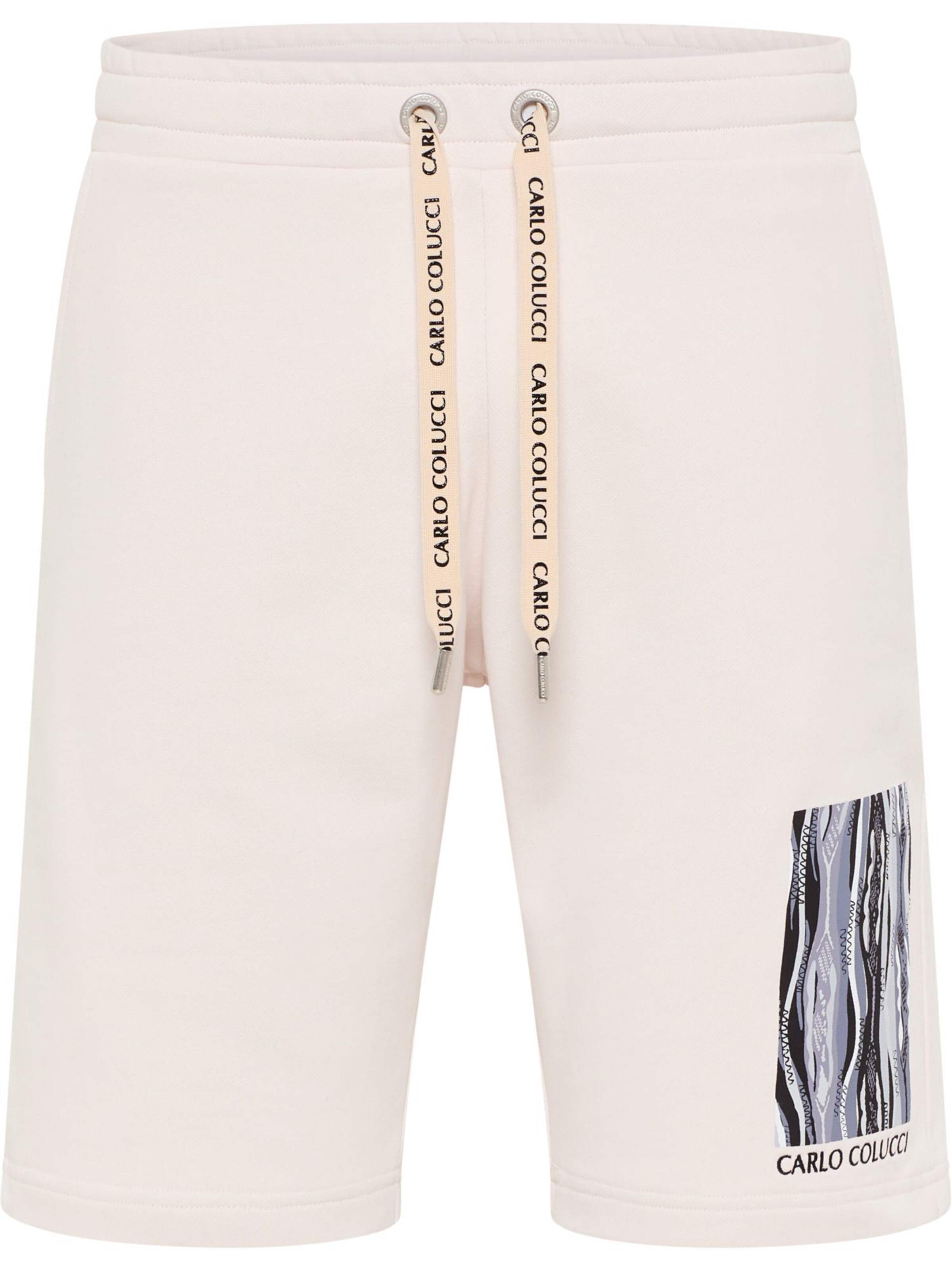 Carlo Colucci Pants 'De Pasquale' in White: front