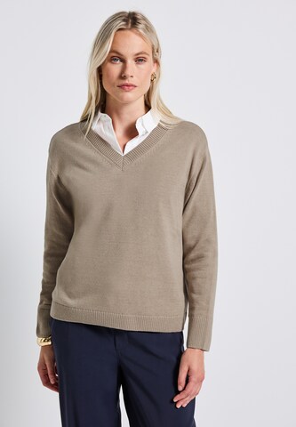 STREET ONE Sweater in Beige: front
