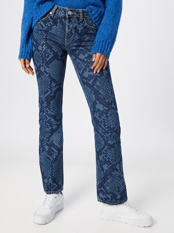 WEEKDAY Regular Jeans 'Pin' in Blauw: voorkant