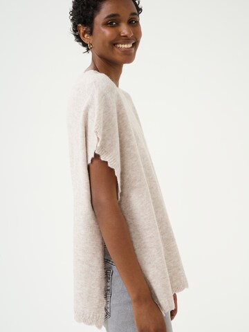 Pull-over 'Dammi' Cream en gris