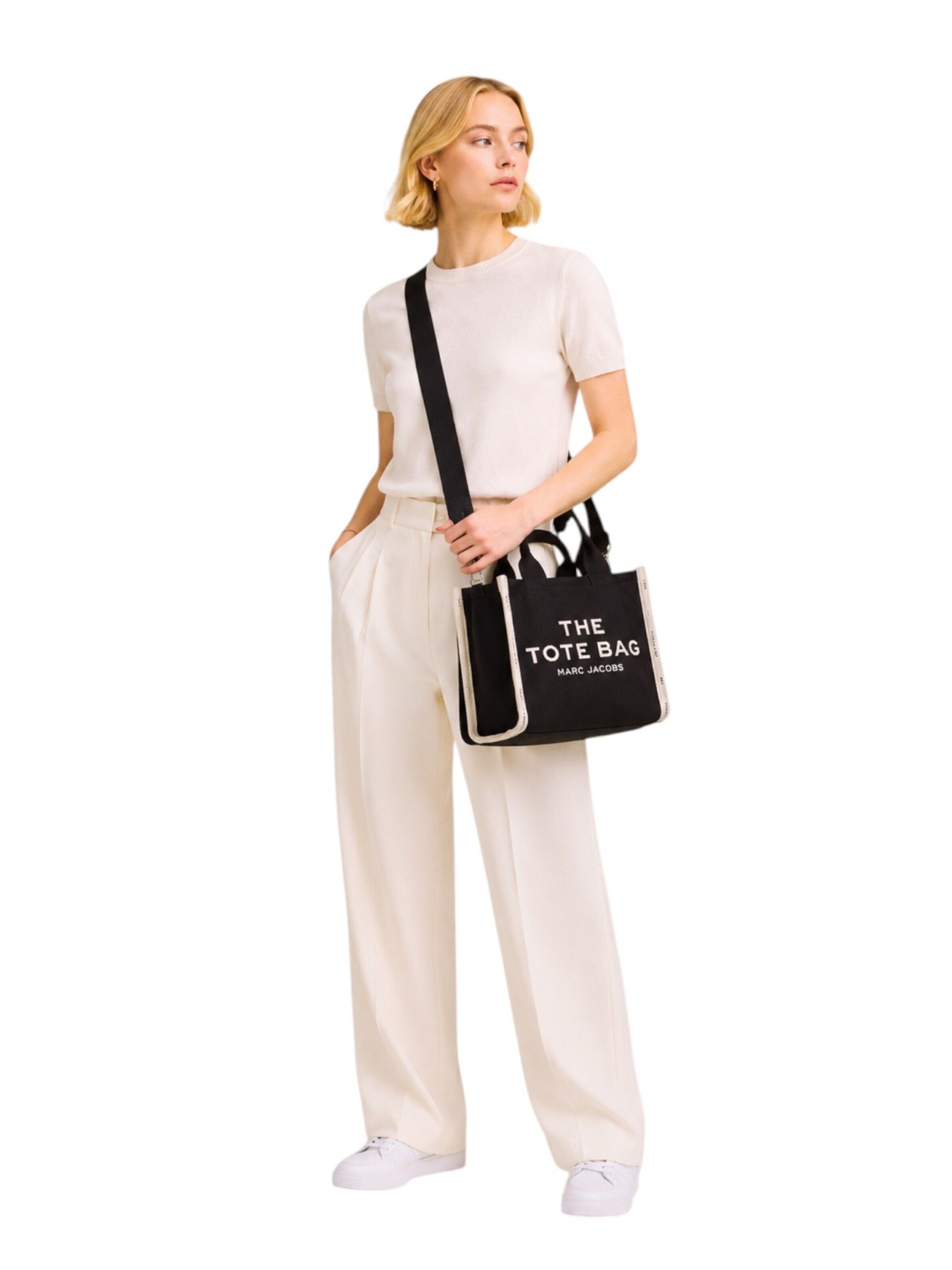 Borsa a mano 'The Mini Tote 26x13x21 cm' di Marc Jacobs in nero