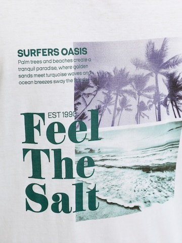 JJ Rebel - Camiseta 'JREBMILES' en blanco