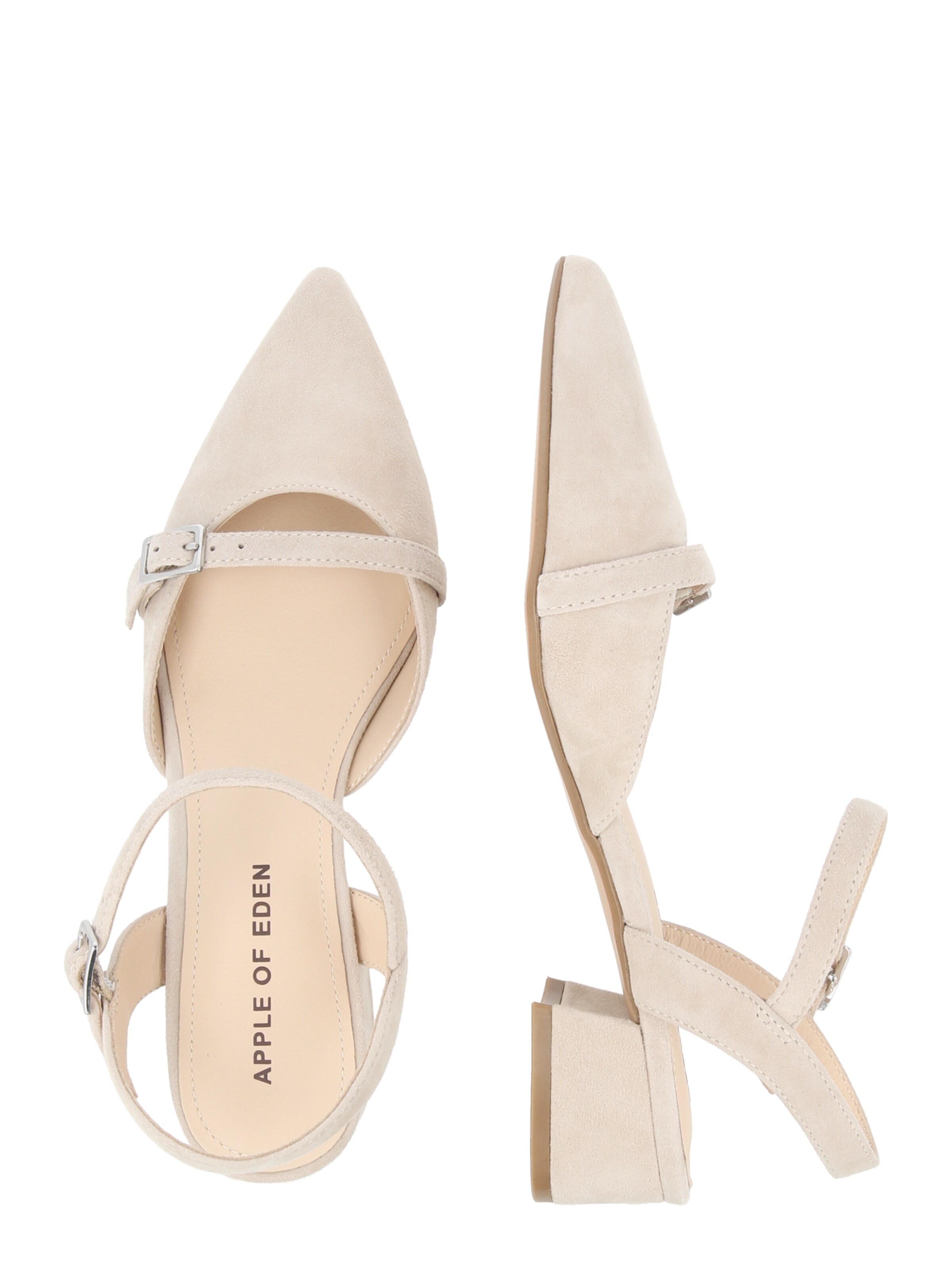 Apple of Eden Slingback pumps 'Ellis 68' i beige