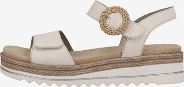 REMONTE Strap Sandals in Beige: front