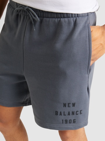 new balance Lużny krój Spodnie 'Essentials' w kolorze szary