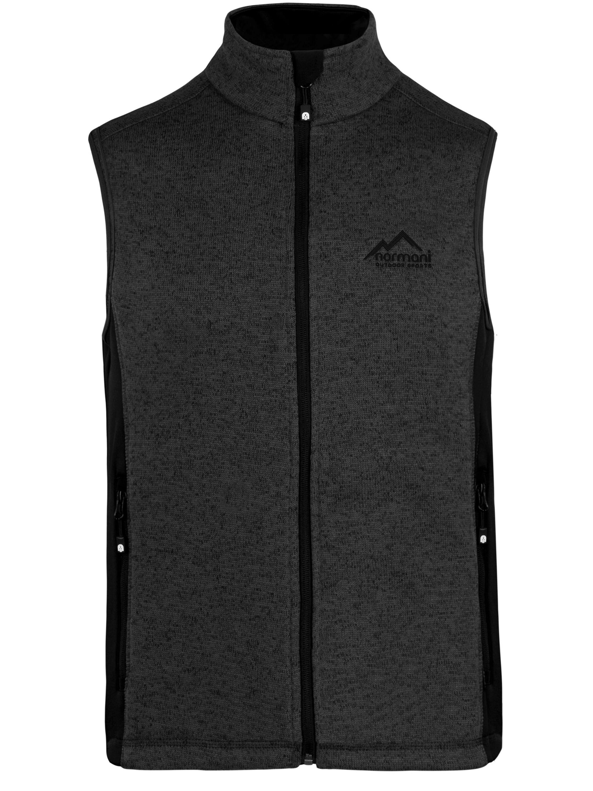 normani Vest in Black: front