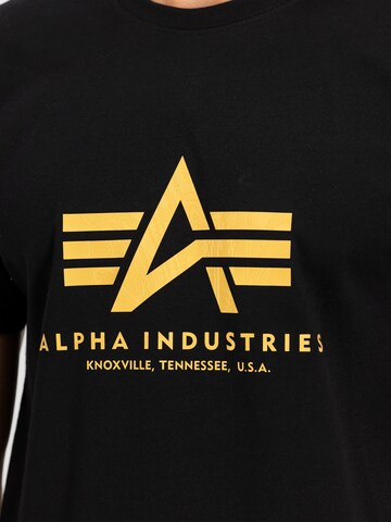 ALPHA INDUSTRIES Tričko – černá