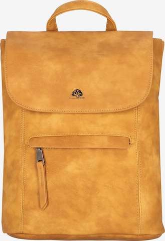 GREENBURRY Backpack in Yellow: front