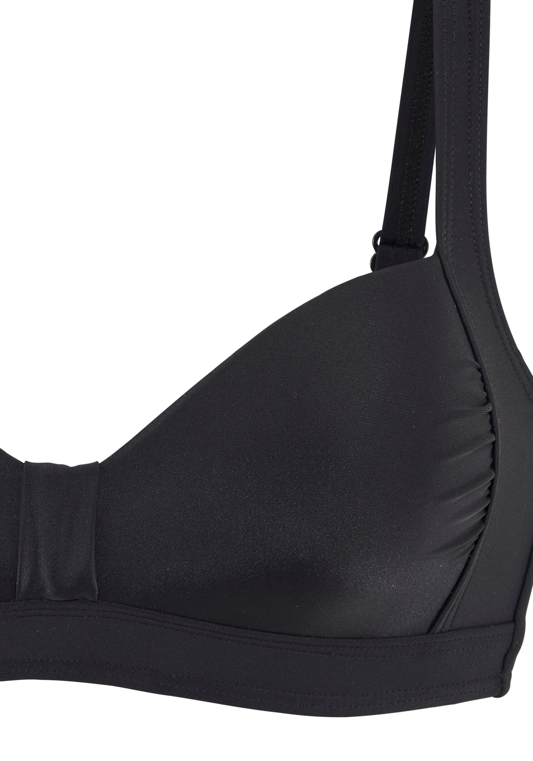LASCANA Bandeau Bikini Top in Black
