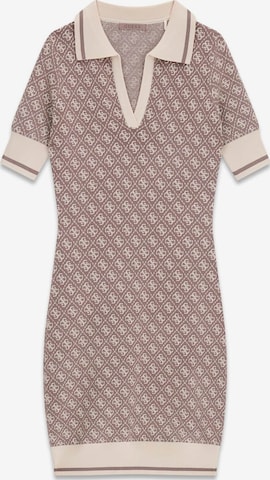 GUESS Knitted dress in Brown: front
