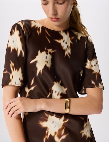 Whistles Dress in Brown: front