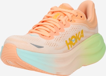 Chaussure de course 'BONDI 9' HOKA en orange : devant