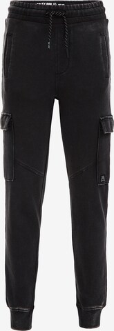 WE Fashion Tapered Broek in Grijs: voorkant