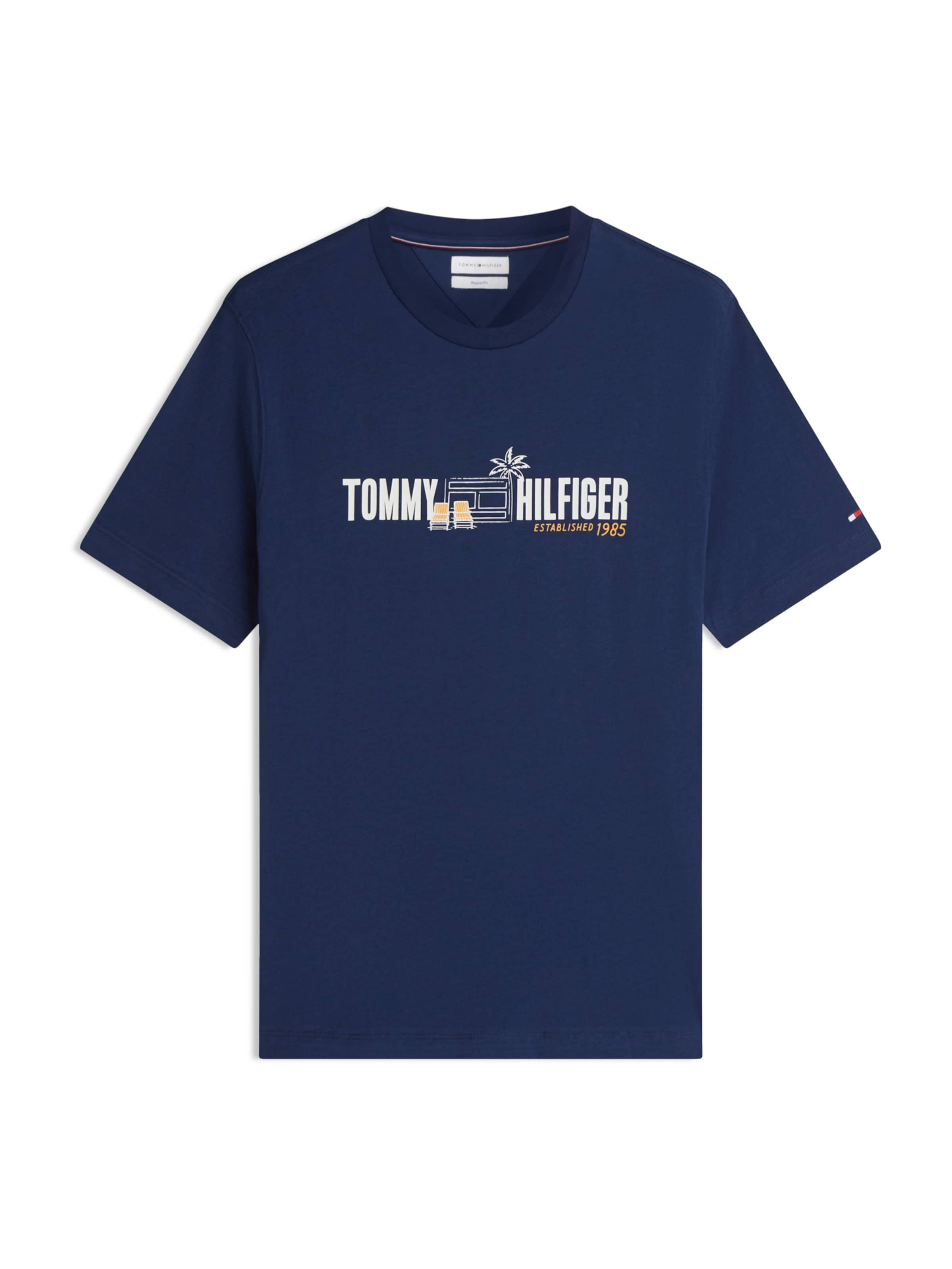 TOMMY HILFIGER Paita värissä laivastonsininen / kullankeltainen / valkoinen, Tuotenäkymä