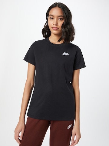 Nike Sportswear Shirt in Zwart: voorkant